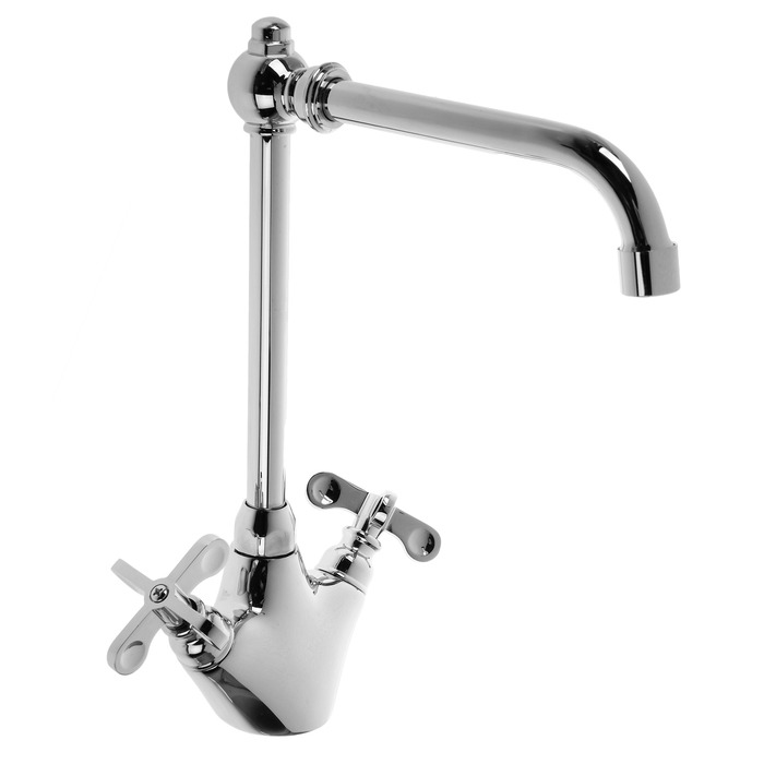 Cмеситель для раковины Accoona A5474, однорычажный, с гайкой, латунь, хром