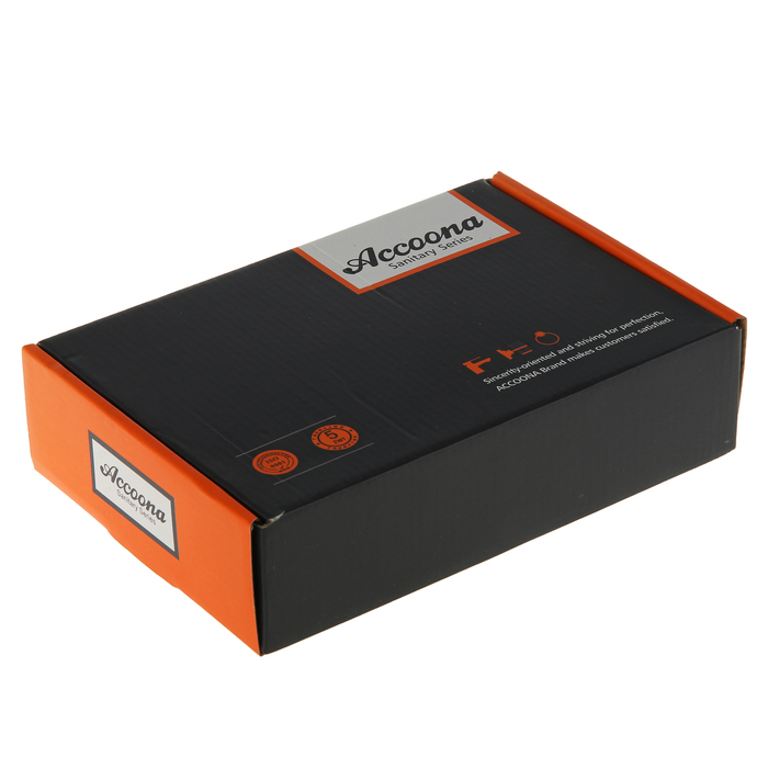 Cмеситель для кухни Accoona A4206, однорычажный, с гайкой, латунь, хром