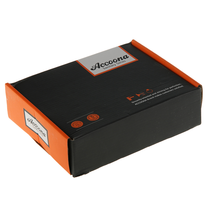 Cмеситель для кухни Accoona A4207, однорычажный, с гайкой, латунь, хром