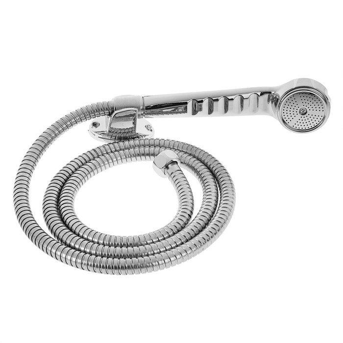 Смеситель для ванны "ЦС-СМ 43674", двухрычажный, настенный, с душевым набором, латунь, хром 312042