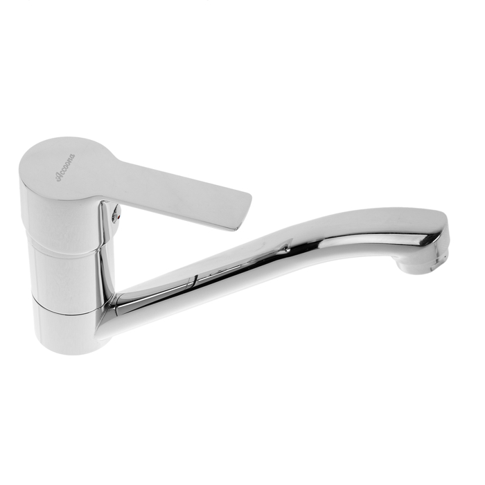 Cмеситель для кухни Accoona A5208, средний излив, однорычажный, латунь, хром