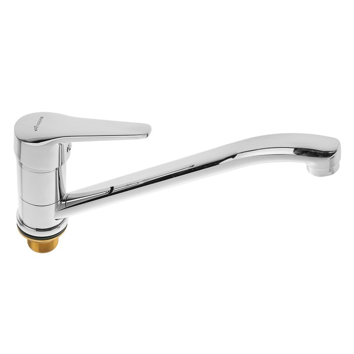 Cмеситель для кухни Accoona A4109, однорычажный, с гайкой, латунь, хром