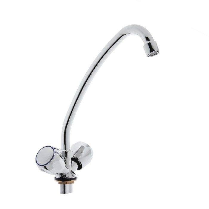 Смеситель для раковины "ЦС-СМ 41101", двухрычажный, хром