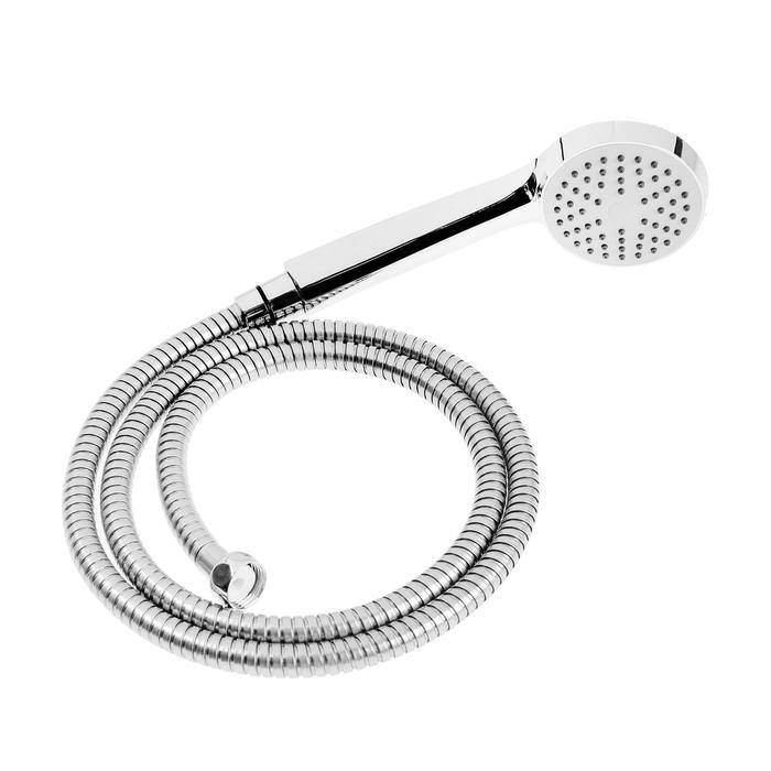 Смеситель для ванны "ЦС-СМ 15417", двухрычажный, настенный, с душевым набором, хром