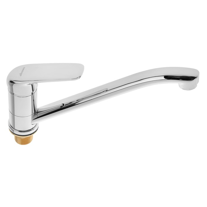 Cмеситель для кухни Accoona A4116, однорычажный, с гайкой, латунь, хром