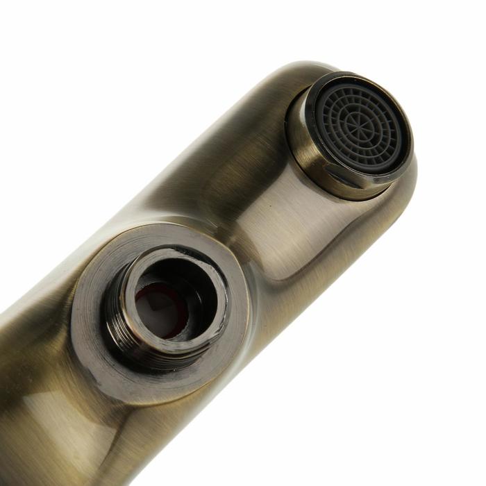 Cмеситель для ванны Accoona A6316C, однорычажный, короткий излив, латунь, бронза