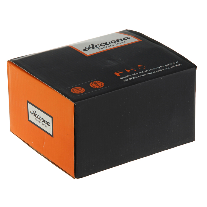 Cмеситель для ванны Accoona A6330, однорычажный, короткий излив, латунь, хром