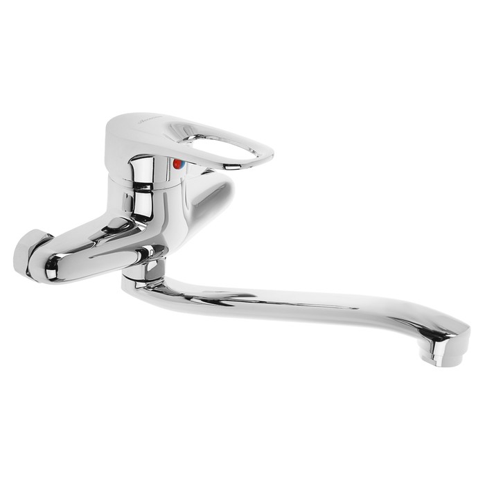 Cмеситель для кухни Accoona A5930, однорычажный, настенный, латунь, хром