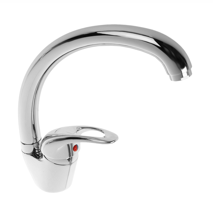 Cмеситель для кухни Accoona A5040, однорычажный, силумин, хром