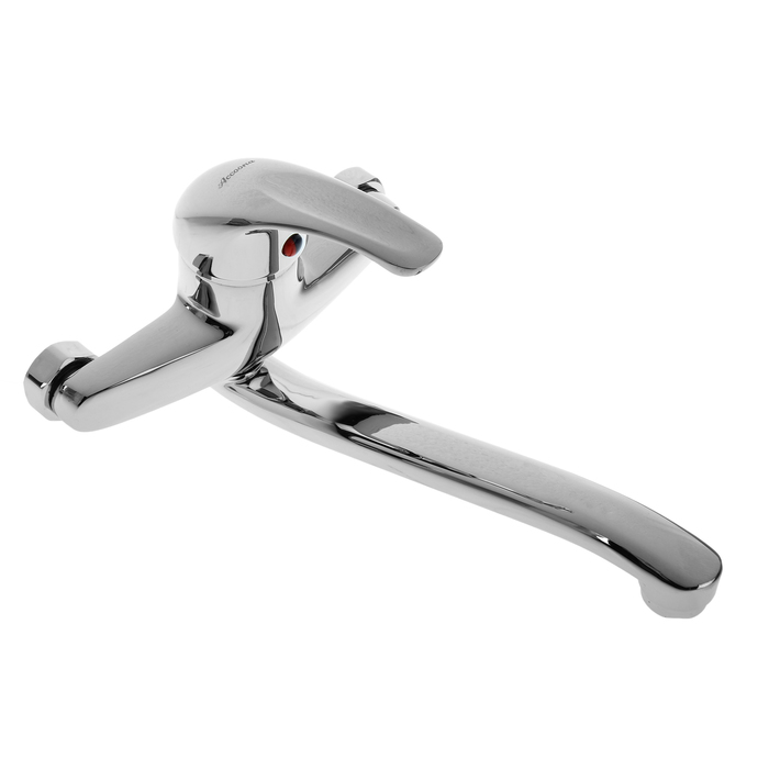 Cмеситель для кухни Accoona A5943, однорычажный, настенный, силумин, хром