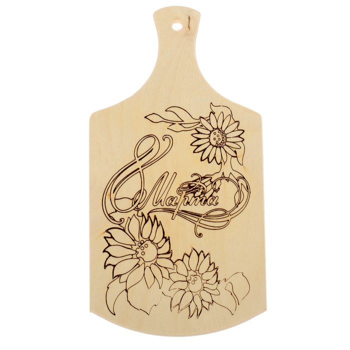 Доска разделочная 35х18,5 см "8 Марта"