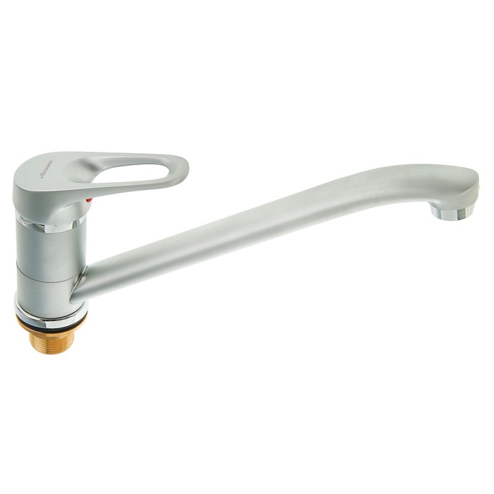 Cмеситель для кухни Accoona A4150U, однорычажный, с гайкой, латунь, матовый