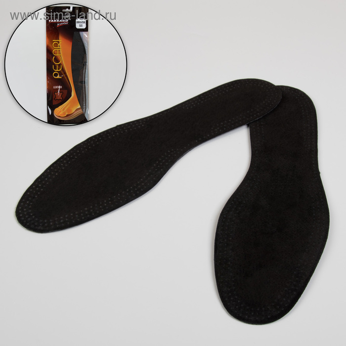 фото Стельки для обуви, дышащие, универсальные, 36-46 р-р, пара, цвет чёрный tarrago