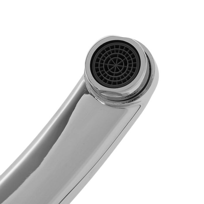 Cмеситель для кухни Accoona A4167, однорычажный, с гайкой, силумин, хром