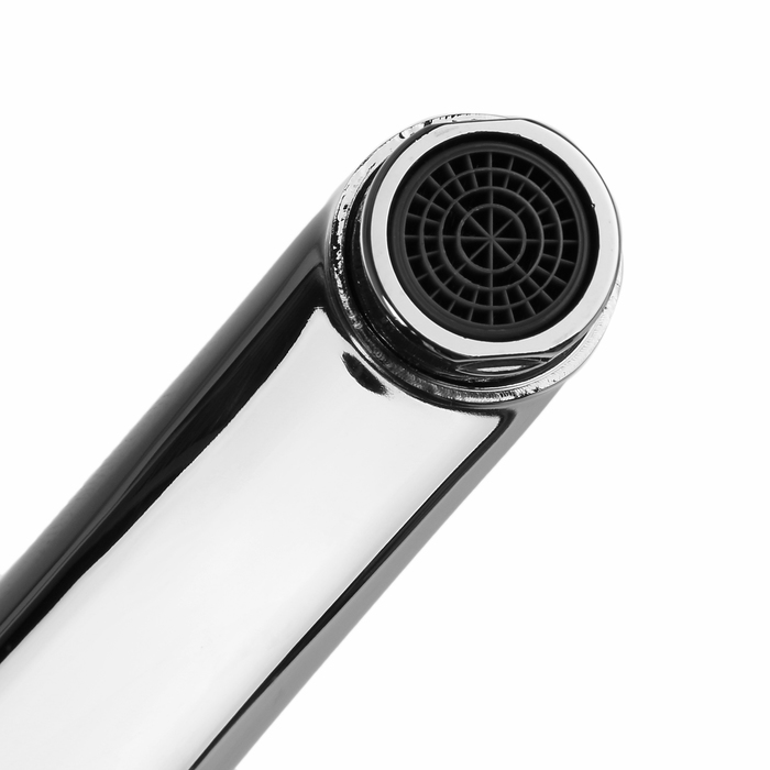 Cмеситель для кухни Accoona A4267, однорычажный, средний излив, с гайкой, силумин, хром