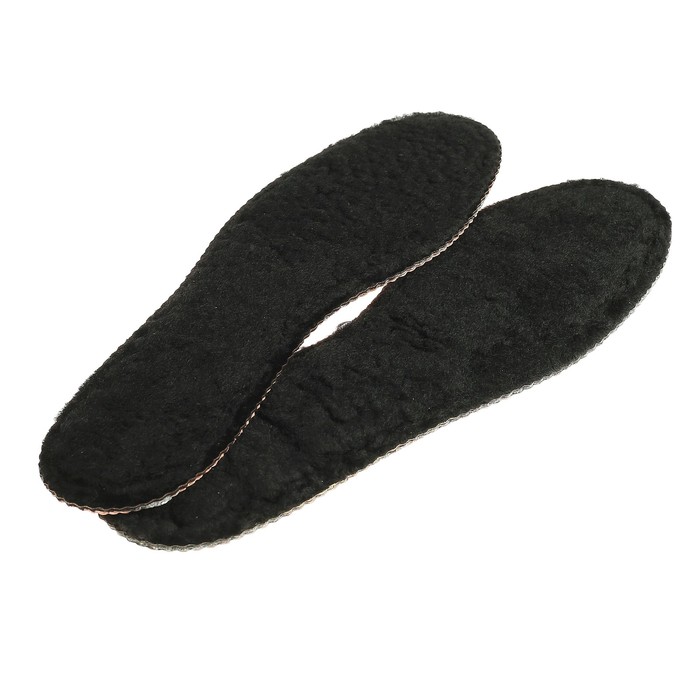 Стельки для обуви универсальные, трёхслойные, 36-37р-р, пара, цвет чёрный