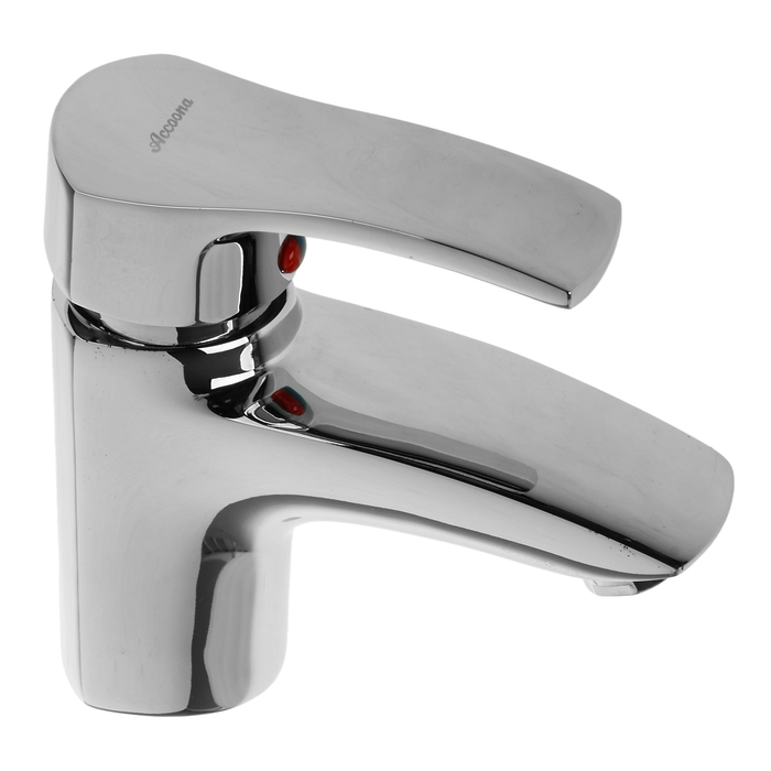 Cмеситель для раковины Accoona A89003, однорычажный, силумин, хром