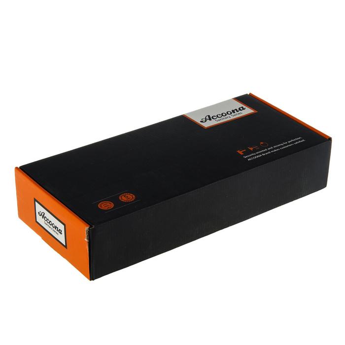 Cмеситель для кухни Accoona A4070A, двухрычажный, с гайкой, латунь, сатин