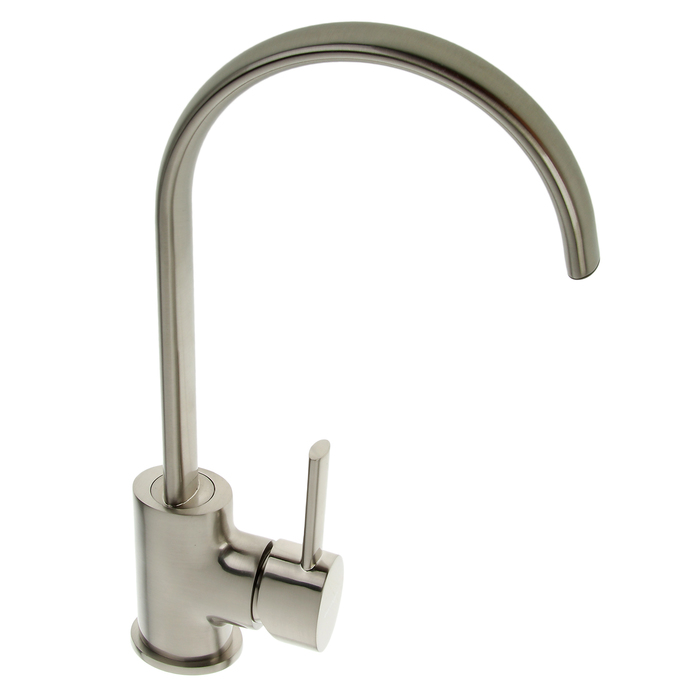 Cмеситель для кухни Accoona A4488A, однорычажный, с гайкой, латунь, сатин