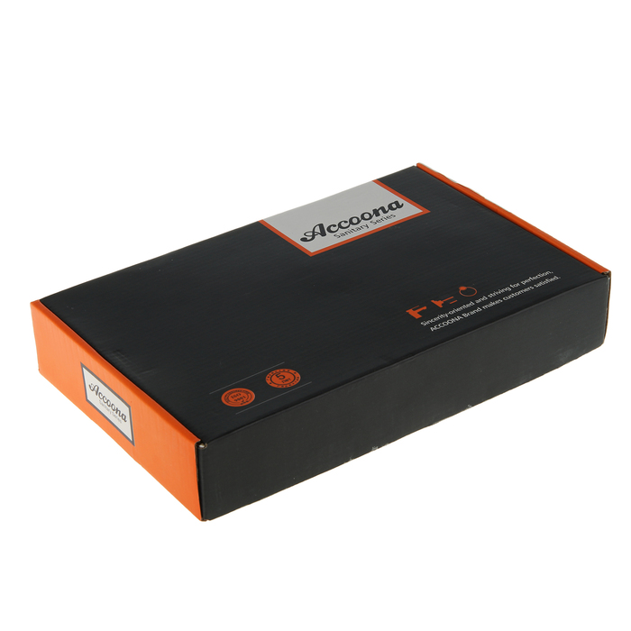 Cмеситель для кухни Accoona A4883N, двухрычажный, силиконовый излив, силумин, красный/хром