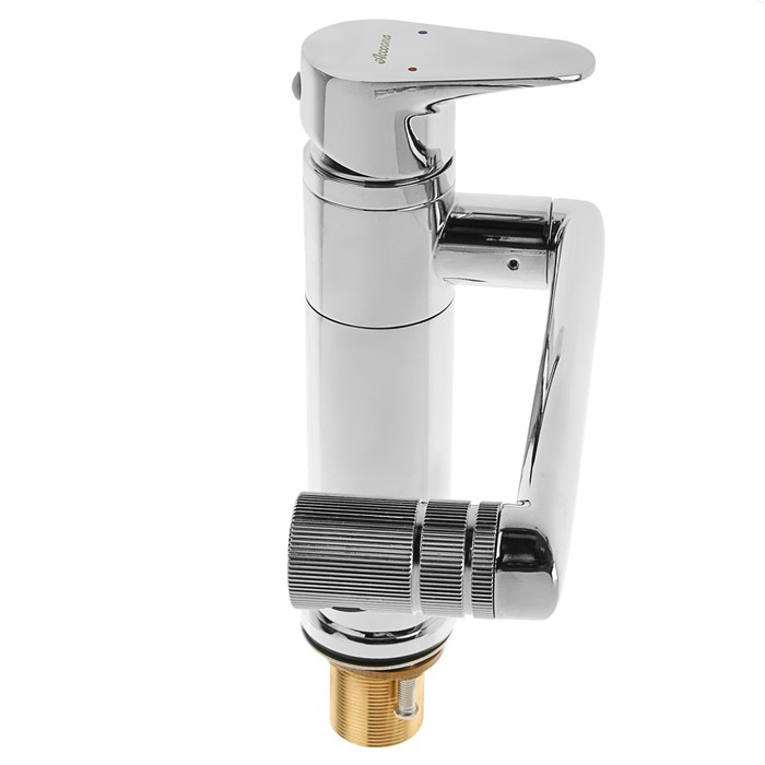 Cмеситель для кухни Accoona A9390-1, излив и аэратор вращаются на 360°, латунь, хром