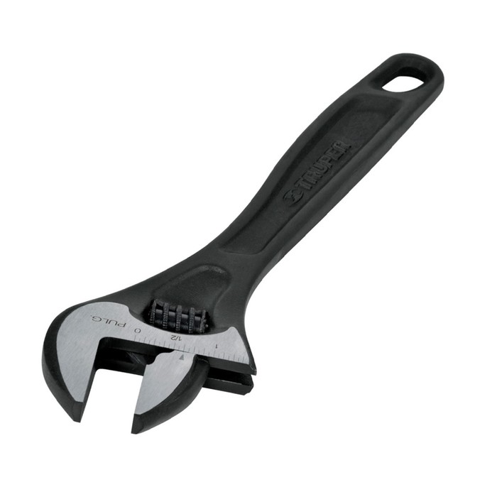 Разводной ключ профессиональный TRUPER PET-10, 250 мм, Cr-V, диаметр захвата 29 мм