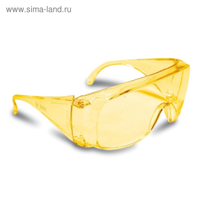 Защитные очки TRUPER LEN-SA, поликарбонат, УФ защита, защита от царапин, цвет янтарь