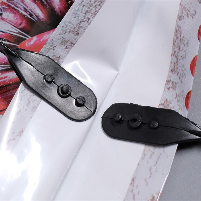 Пакет "Сладкое сердце", полиэтиленовый с пластиковой ручкой, 38х45 см, 100 мкм