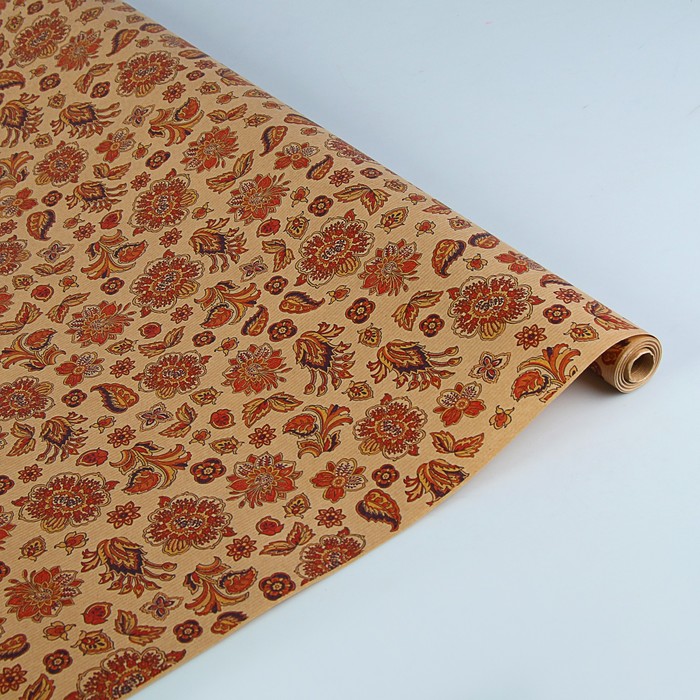 Бумага упаковочная крафт "Батик", 0.7 х 10 м, 60г/м2