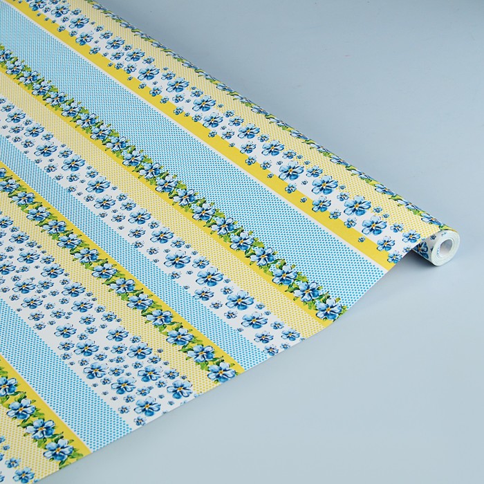 Бумага упаковочная "Анютины глазки", 0.685 х 10 м, 80г/м2