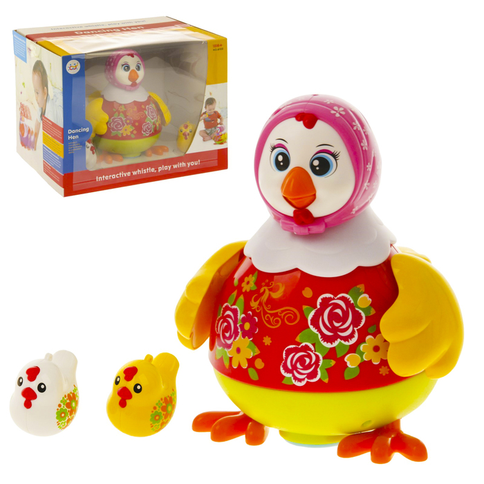 Интерактивная игрушка «Курочка», световые и звуковые эффекты, МИКС