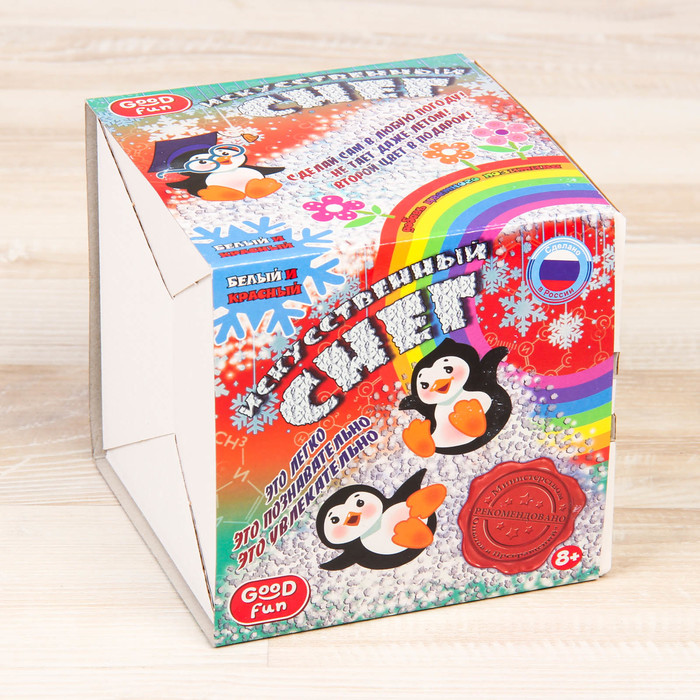 Набор для опытов "Искусственный снег", красный