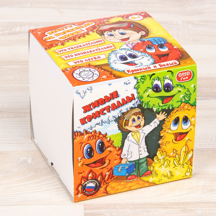 Набор для опытов "Живые кристаллы", красный