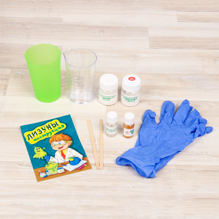 Набор для опытов "Лизун", зелёный