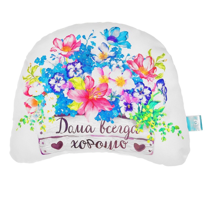 Подушка декоративная "Этель" Дома всегда хорошо 45х35 см, п/э, напол-ль 250гр/м2