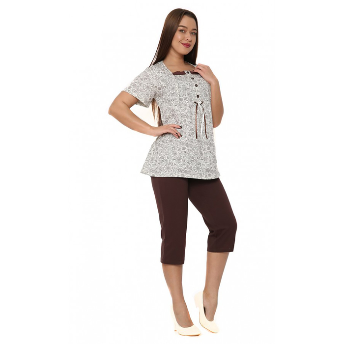 Комплект женский (туника, бриджи) М149 цвет МИКС, р-р 46