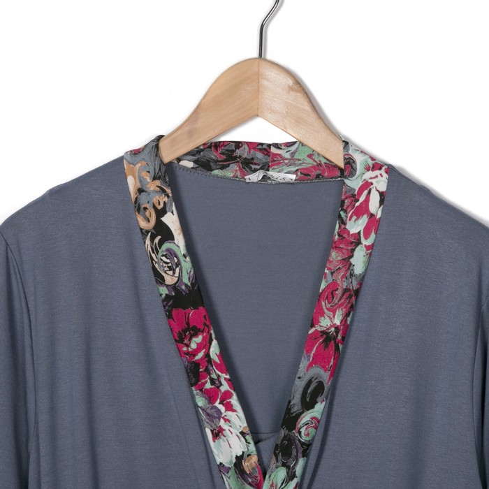 Комплект женский (халат, сорочка) М4 цвет МИКС, р-р 50 вискоза