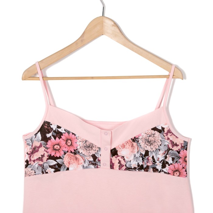 Комплект женский (халат, сорочка) М7 цвет розовый, р-р 54