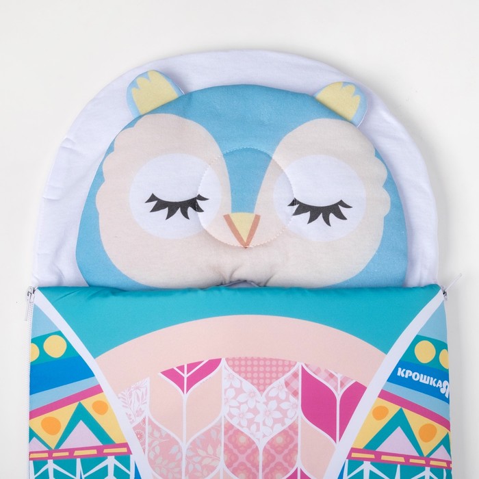 Конверт-спальник Крошка Я "Сова" р-р 18-22 (рост 50-62см, 0-3 мес.)