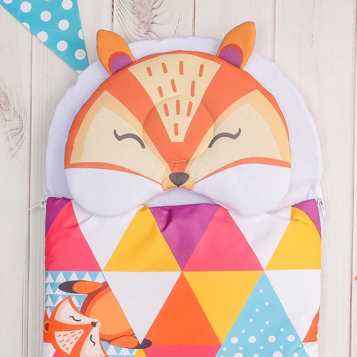 Конверт-спальник Крошка Я "Лиса" р-р 18-22 (рост 50-62см, 0-3 мес.)