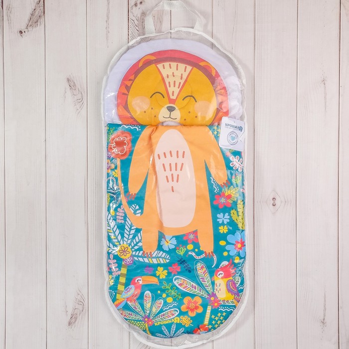 Конверт-спальник Крошка Я "Лев" р-р 18-22 (рост 50-62см, 0-3 мес.)