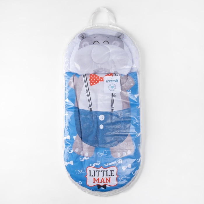 Конверт-спальник Крошка Я "Бегемот" р-р 18-22 (рост 50-62см, 0-3 мес.)