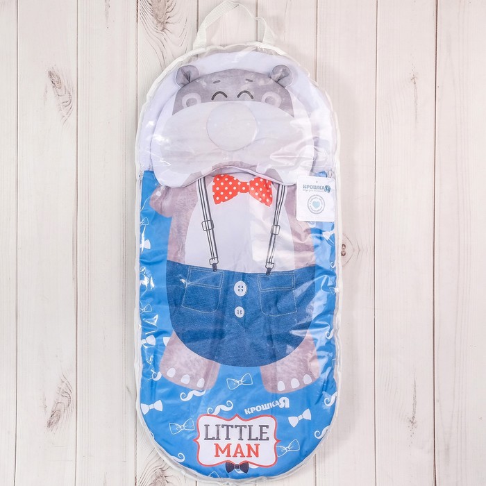 Конверт-спальник Крошка Я "Бегемот" р-р 18-22 (рост 50-62см, 0-3 мес.)