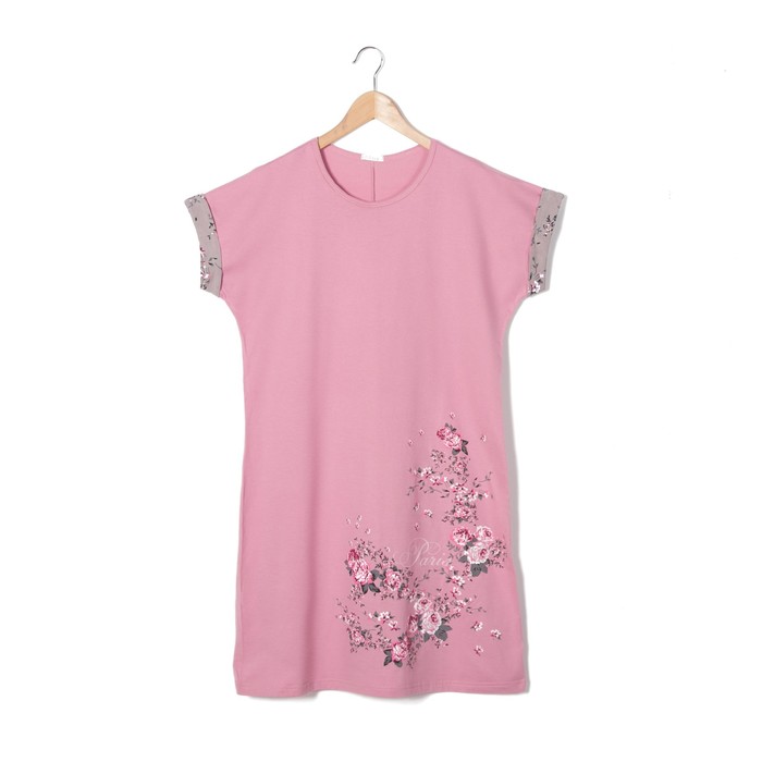 Сорочка женская М122 цвет розовый , р-р 54