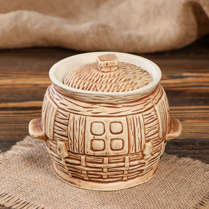 Горшок для запекания "Корчма", шамот, 0,6 л