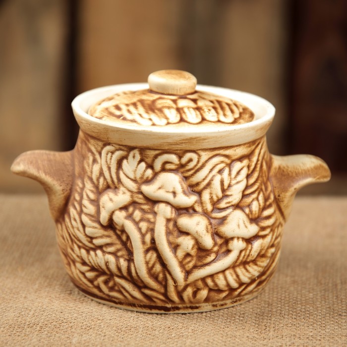 Горшок для запекания "Гриб", шамот, 0,6 л