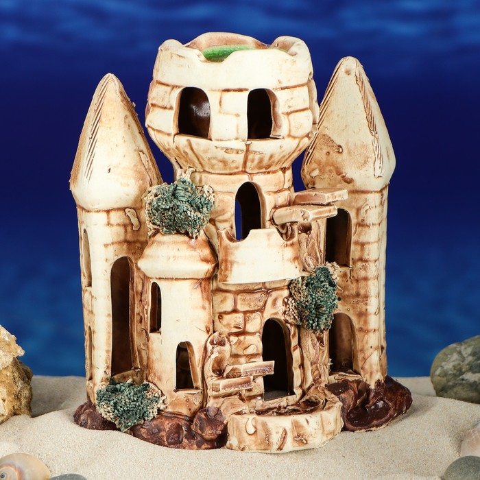 Декорации для аквариума "Замок Тройной", малый