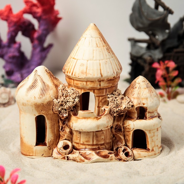 Декорации для аквариума "Маяк тройной малый"