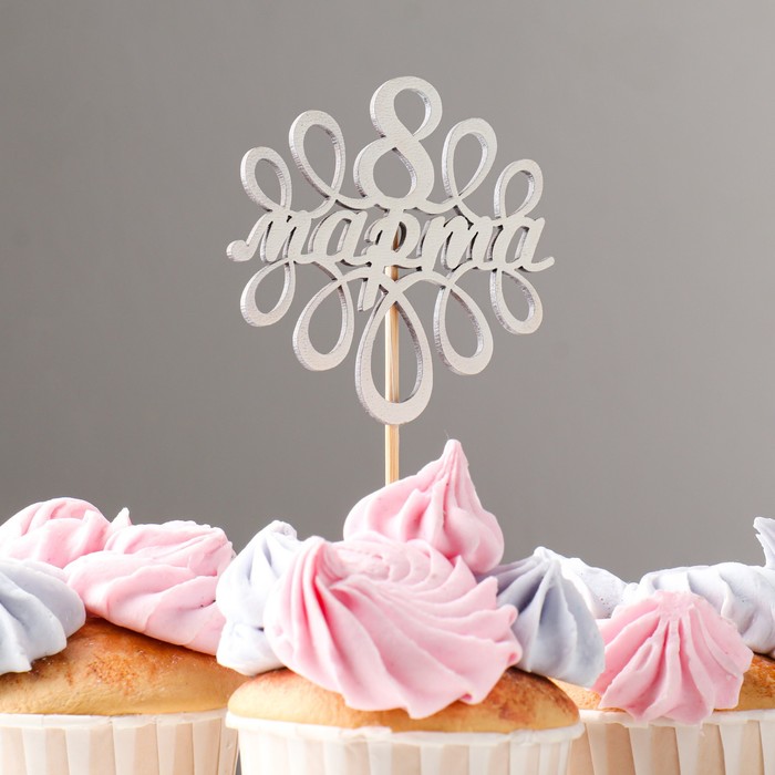 Топпер "8 марта" на подвесе