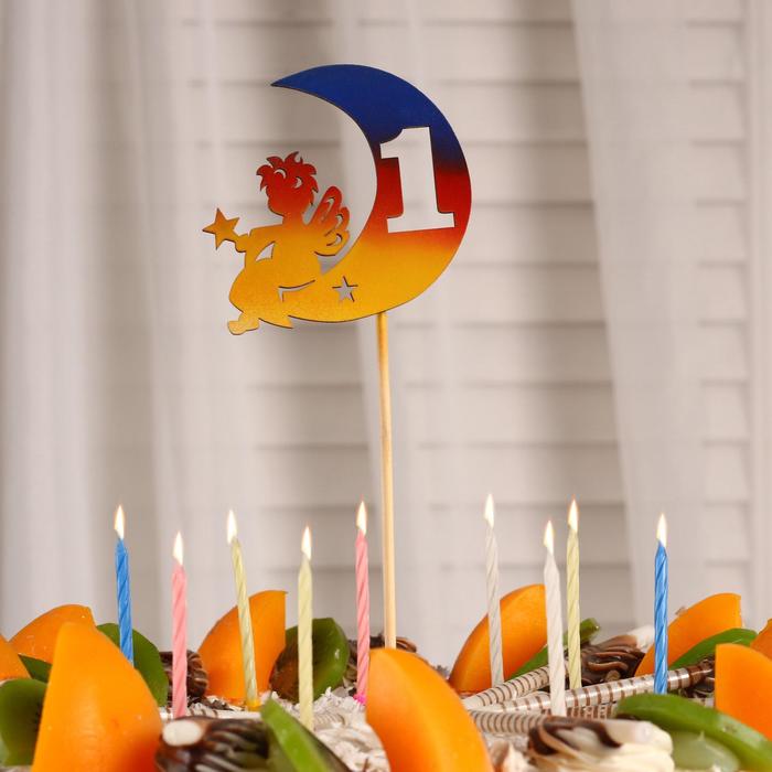 Топпер "Ангел" цифра 1, на подвесе